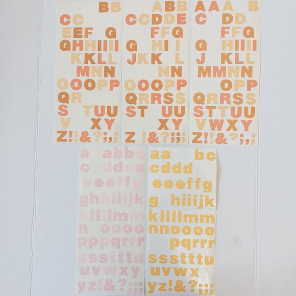 Lot of Mrs. Grossman's Multicolor Vellum Upper/Lower Case Sticker Letters 57 pcs - Picture 7 of 12